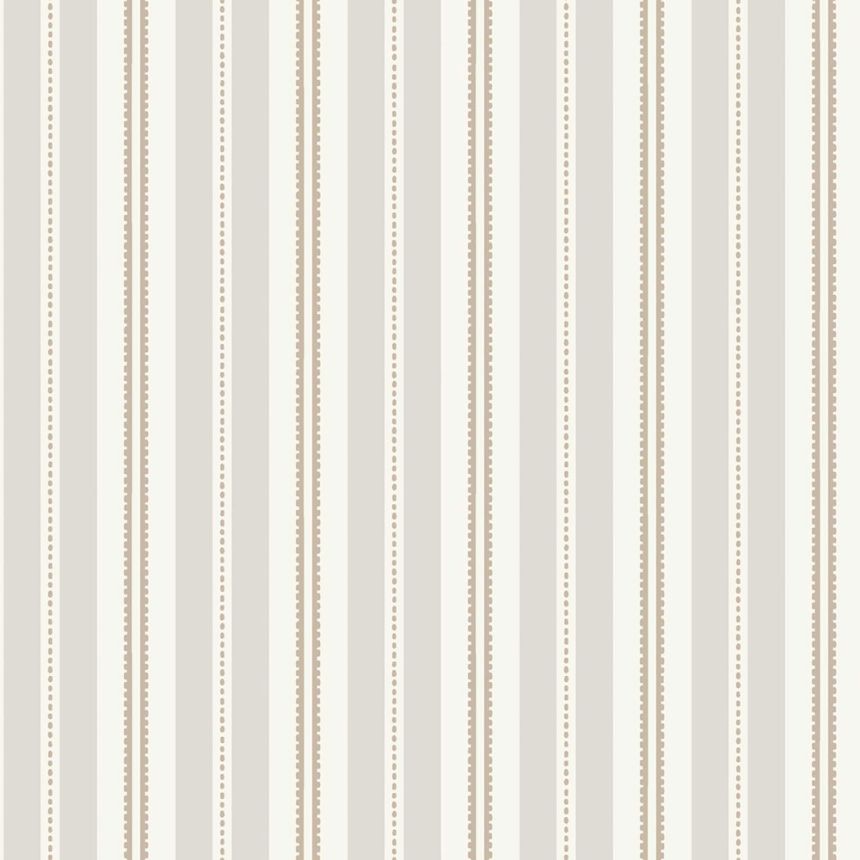 Wallpaper, grey-brown, stripes, 5818, Nordic Folk, Borastapeter