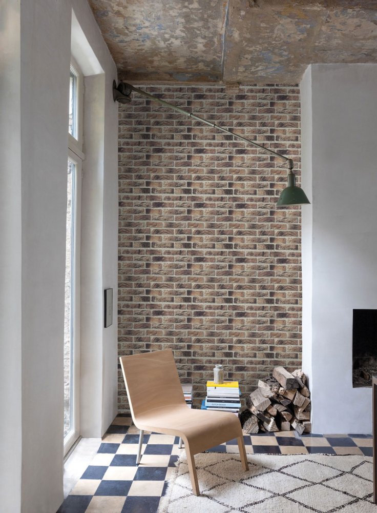 Vinyl wallpaper Brick wall 9044-2, Old Friends II, Erismann