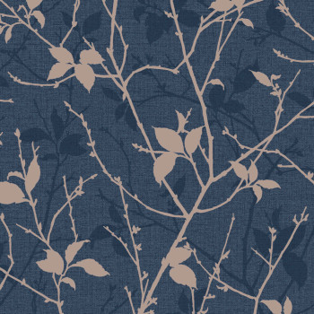 Wallpaper, blue, leaves, branches, 122431, Refine, Graham Brown Boutique