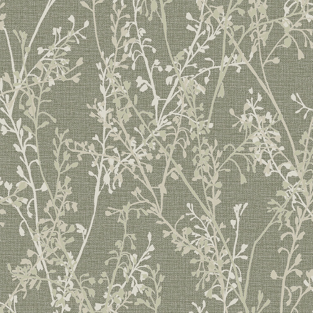 Wallpaper, green, branches, 128039, Refine, Boutique Graham Brown