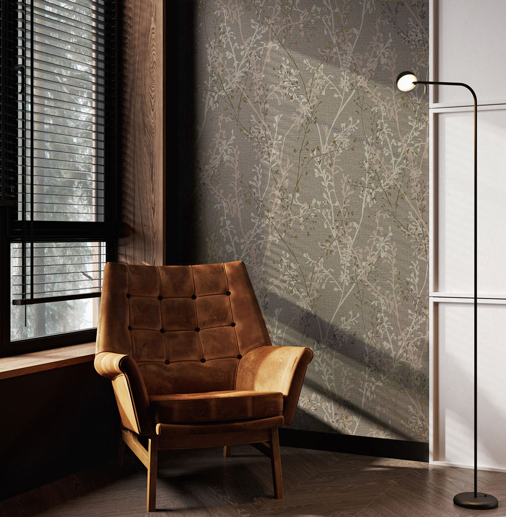Wallpaper, brown-beige, branches, 128042, Refine, Graham Brown Boutique