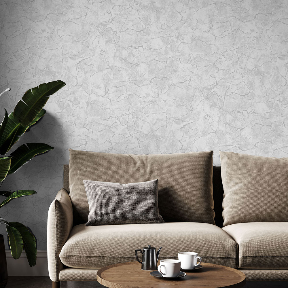 Wallpaper, grey-silver, marble, 122429, Refine, Graham Brown Boutique