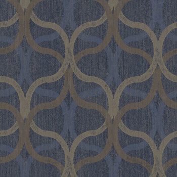 Geometric wallpaper, blue, 128000, Refine, Graham Brown Boutique