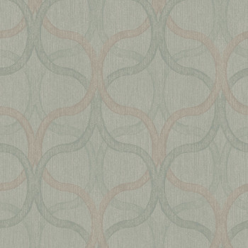 Geometric wallpaper, green, 128003, Refine, Graham Brown Boutique