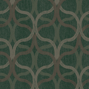 Geometric wallpaper, green, 128006, Refine, Graham Brown Boutique