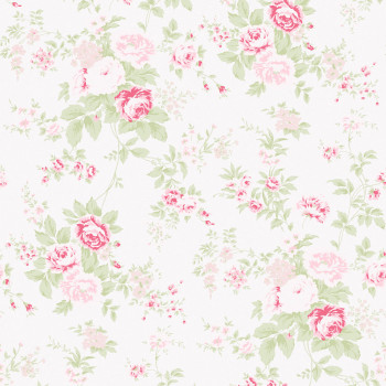 Wallpaper, cream, flowers, 125132, Shabby Chic by Rachel Ashwell