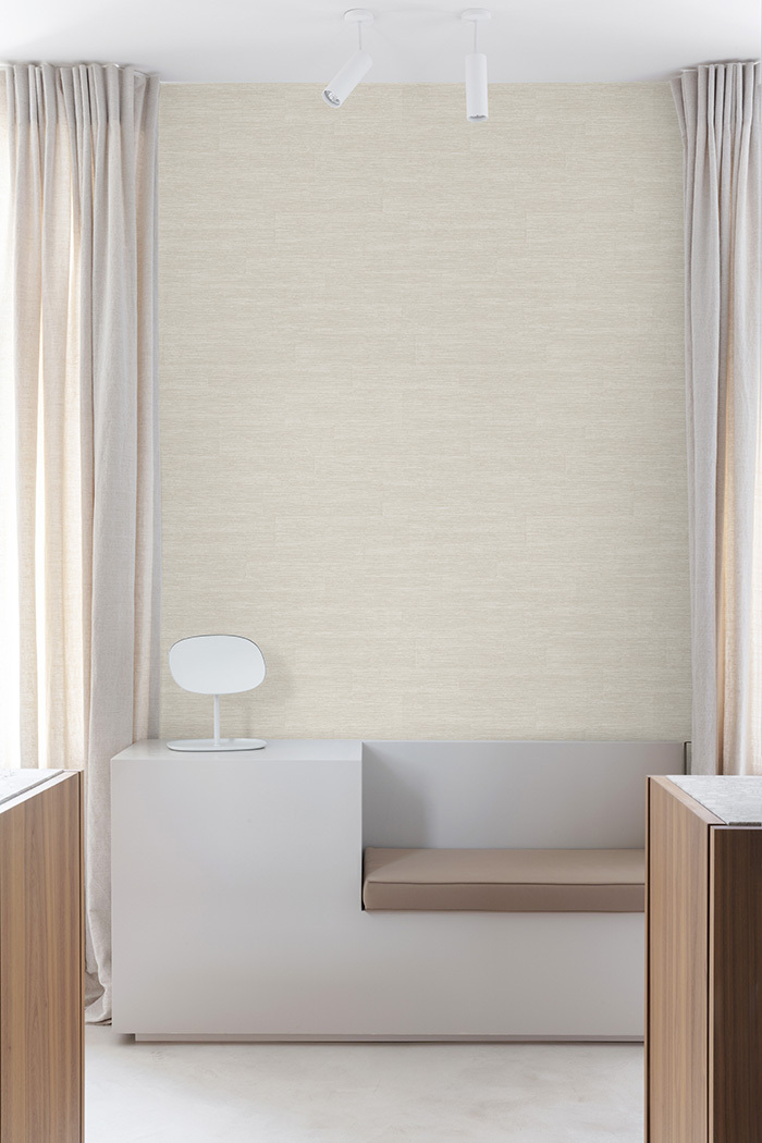 Wallpaper, grey-beige, fabric imitation, PW1002, Precious Weaves, Grandeco