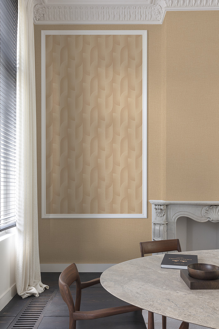 Wallpaper, brown-beige, geometric, PW3112, Precious Weaves, Grandeco