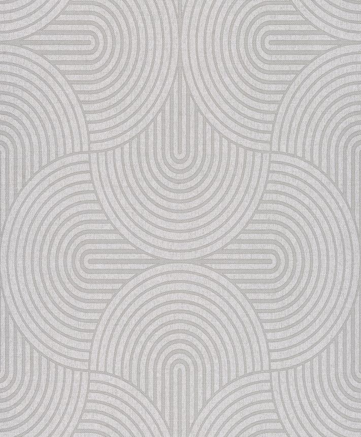 Wallpaper, grey and silver, graphic, Art Deco, EAR604, The Texture Book, Masureel