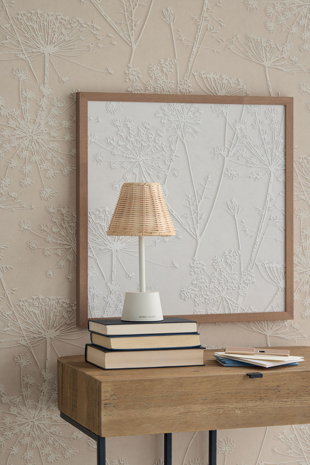 Wallpaper, beige, plants, grasses, 350512, Riviera Maison, Eijffinger