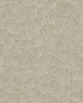 Wallpaper, brown-beige, ginkgo leaves, 350524, Riviera Maison, Eijffinger