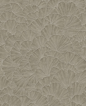 Wallpaper, brown, ginkgo leaves, 350525, Riviera Maison, Eijffinger