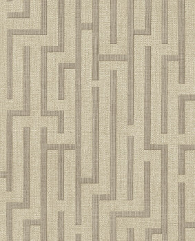 Wallpaper, brown, fabric imitation, 350533, Riviera Maison, Eijffinger