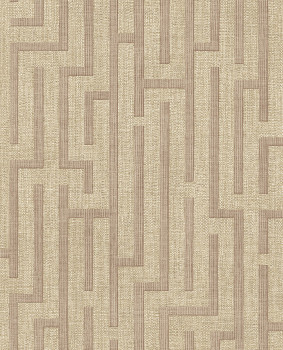 Wallpaper, brown, reddish-brown, fabric imitation, 350534, Riviera Maison, Eijffinger