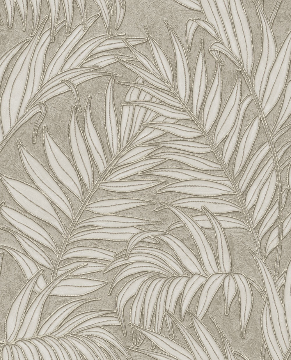 Wallpaper, brown-grey, leaves, 350554, Riviera Maison, Eijffinger