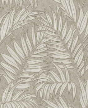 Wallpaper, brown-grey, leaves, 350554, Riviera Maison, Eijffinger