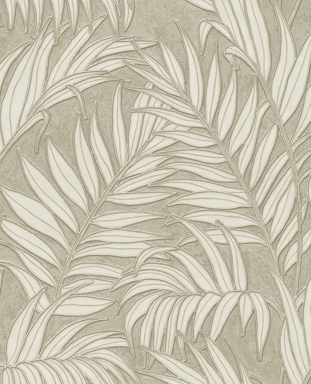 Wallpaper, grey-green, leaves, 350555, Riviera Maison, Eijffinger
