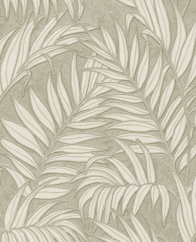 Wallpaper, grey-green, leaves, 350555, Riviera Maison, Eijffinger