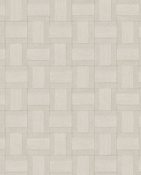 Wallpaper, grey-beige, panel imitation, 350561, Riviera Maison, Eijffinger