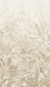 Mural wallpaper, beige, leaves, 350703, Riviera Maison, Eijffinger