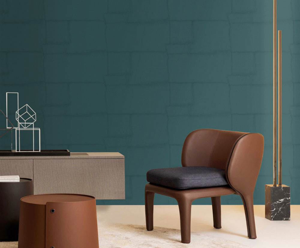 Luxury wallpaper, turquoise, stone, Z30306, Casa 8, Trussardi