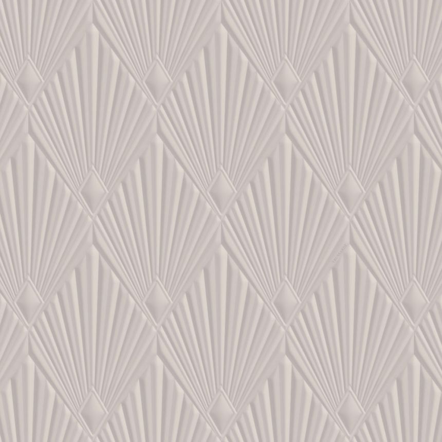 Luxury geometric wallpaper, grey, Art Deco, Z30317, Casa 8, Trussardi