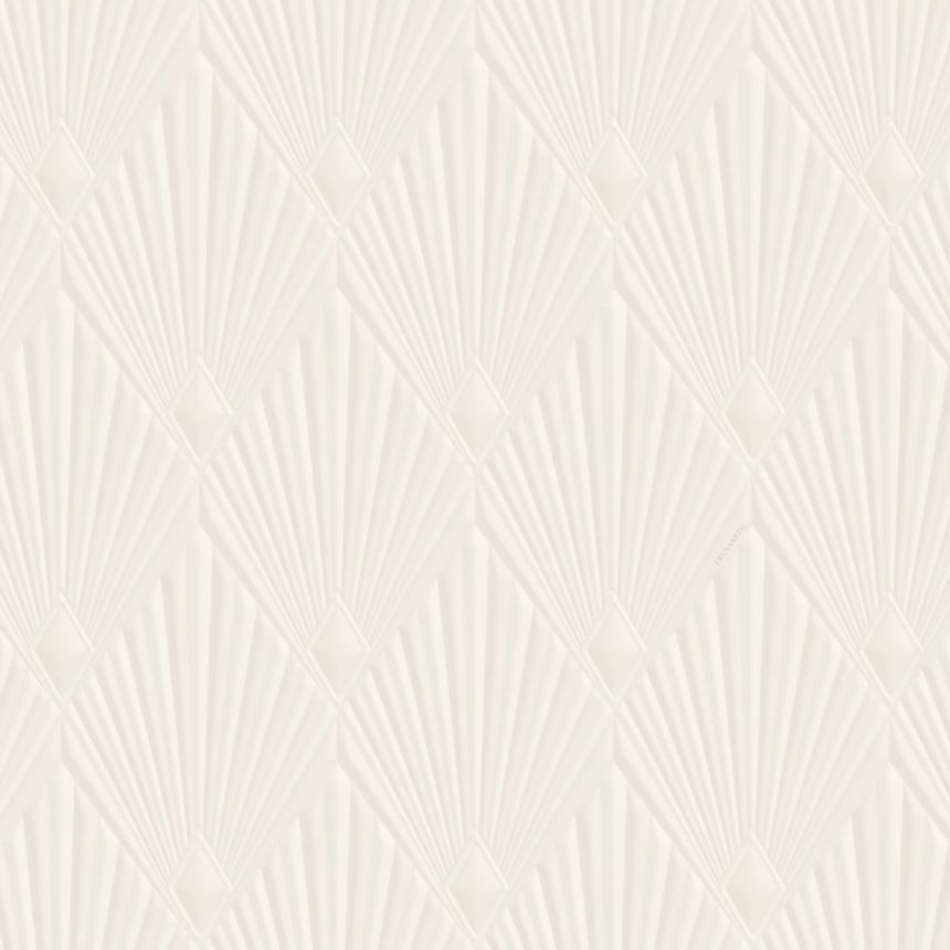 Luxury geometric wallpaper, cream, Art Deco, Z30320, Casa 8, Trussardi