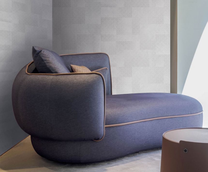 Luxury geometric wallpaper, grey, Z30340, Casa 8, Trussardi