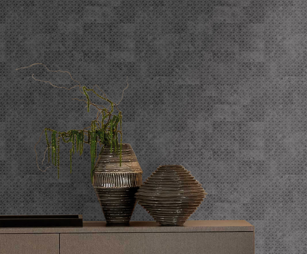 Luxury geometric wallpaper, black, Z30341, Casa 8, Trussardi