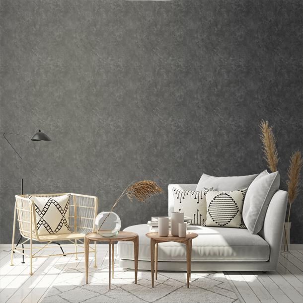 Luxury wallpaper, grey-silver, fabric effect, Z30343, Casa 8, Trussardi