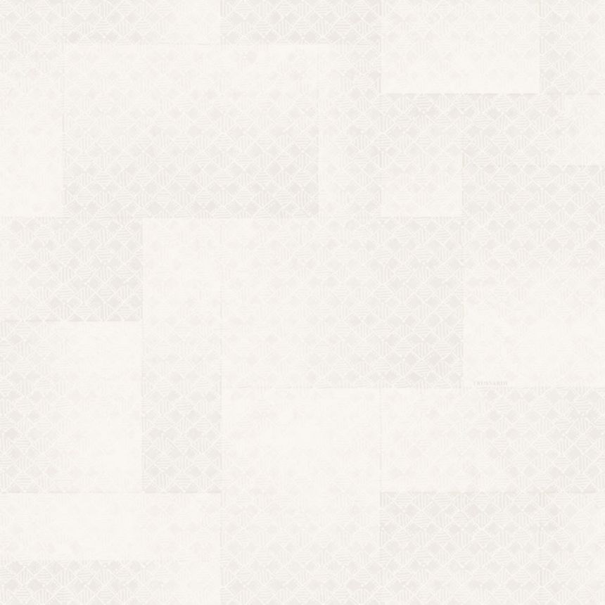 Luxury geometric wallpaper, cream, Z30345, Casa 8, Trussardi