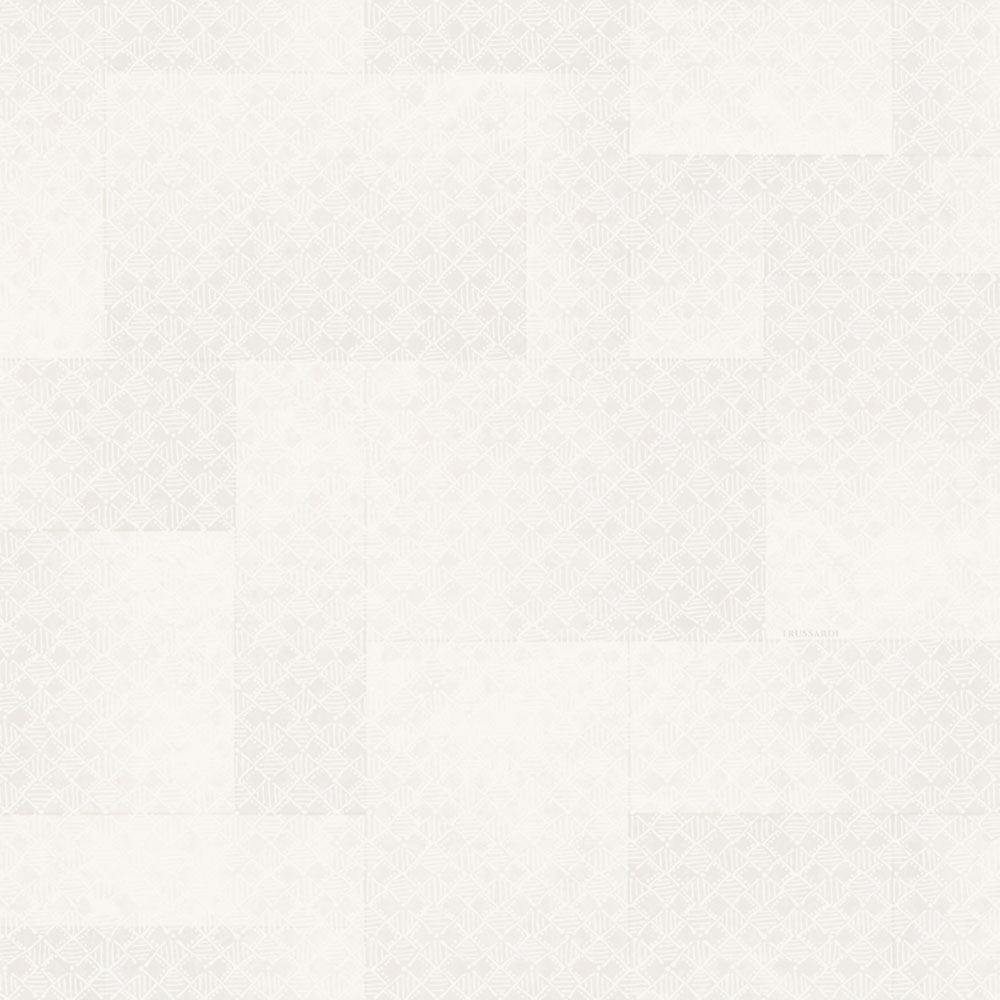 Luxury geometric wallpaper, cream, Z30345, Casa 8, Trussardi