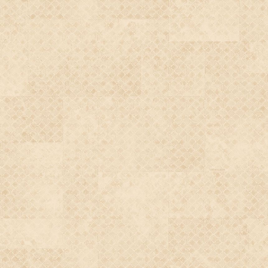 Luxury geometric wallpaper, beige, Z30346, Casa 8, Trussardi
