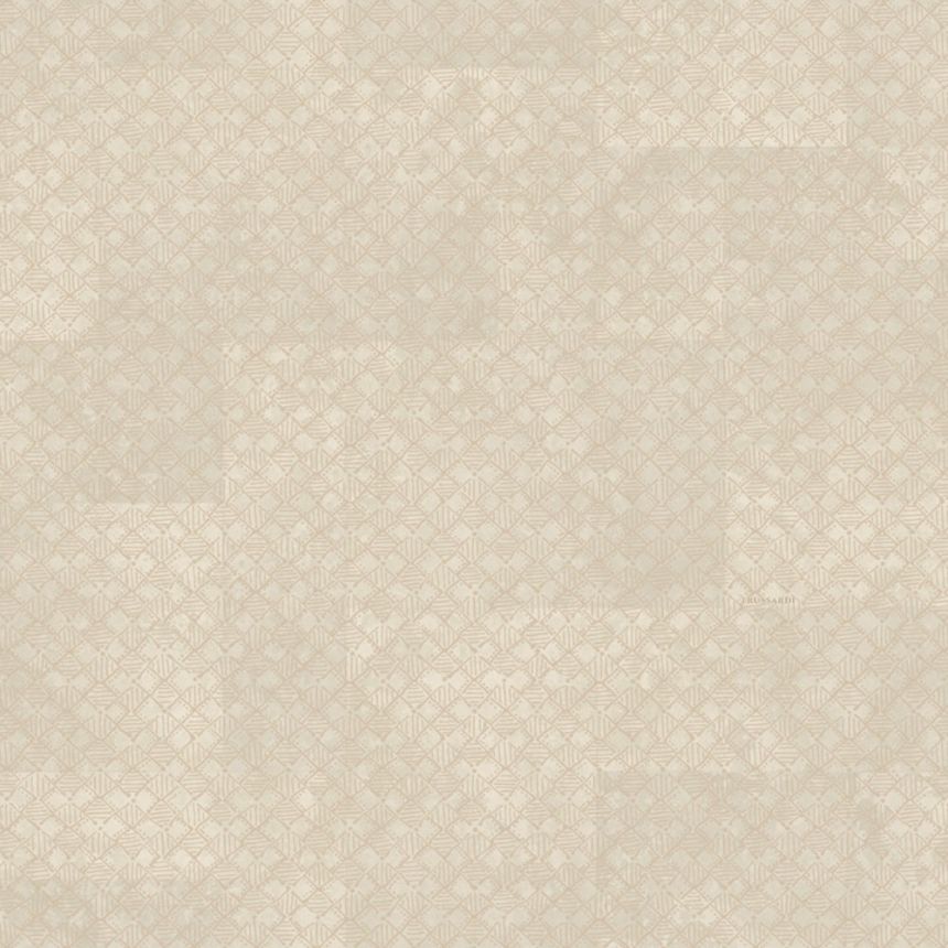 Luxury geometric wallpaper, beige-gold, Z30350, Casa 8, Trussardi