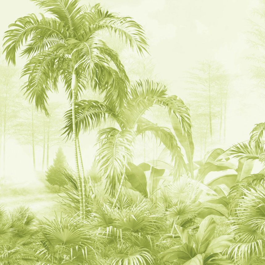 Luxury wall mural, green, palms, Z30363, Casa 8, Trussardi