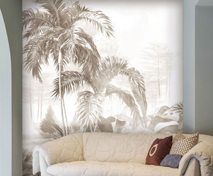 Luxury wall mural, green, palms, Z30363, Casa 8, Trussardi