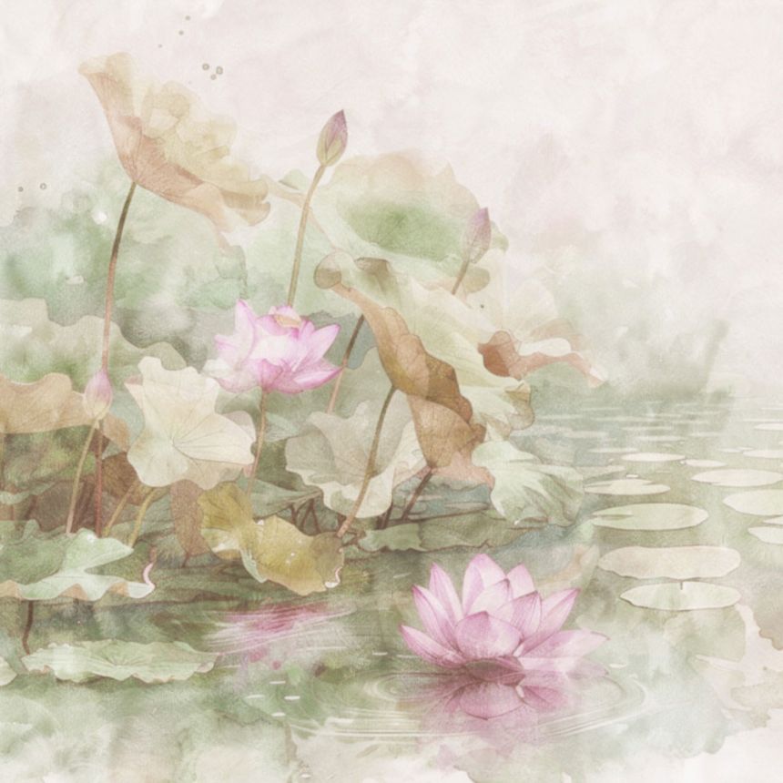 Luxury wall mural, water lilies, Z30368, Casa 8, Trussardi