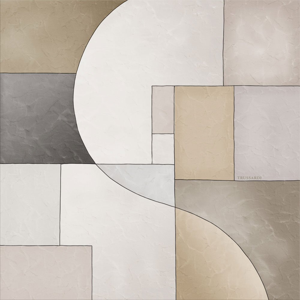 Luxury geometric wall mural, Z30377, Casa 8, Trussardi