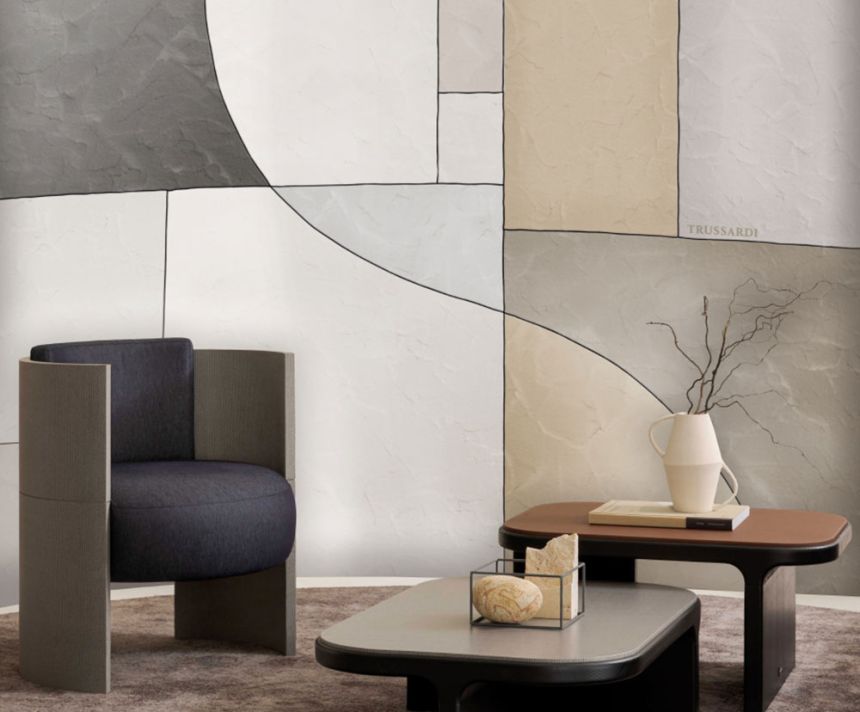 Luxury geometric wall mural, Z30378, Casa 8, Trussardi