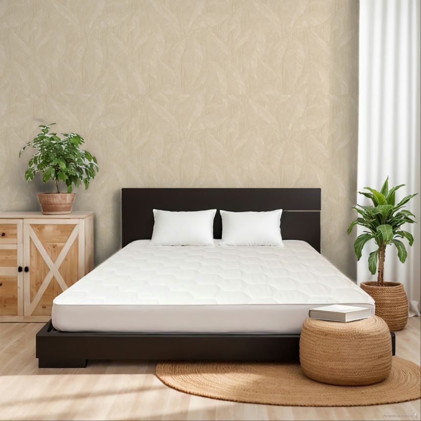 Luxury wallpaper, beige, leaves, Z20119, Casa Chic, Zambaiti Parati