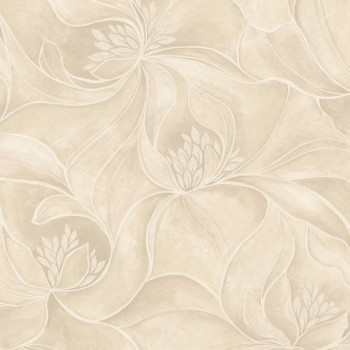 Luxury wallpaper, grey-beige, flowers, Z20124, Casa Chic, Zambaiti Parati
