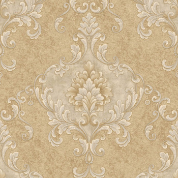 Luxury baroque wallpaper, beige-gold, Z20138, Casa Chic, Zambaiti Parati