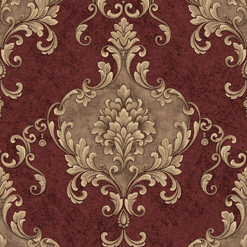 Luxury baroque wallpaper, red-gold, Z20140, Casa Chic, Zambaiti Parati