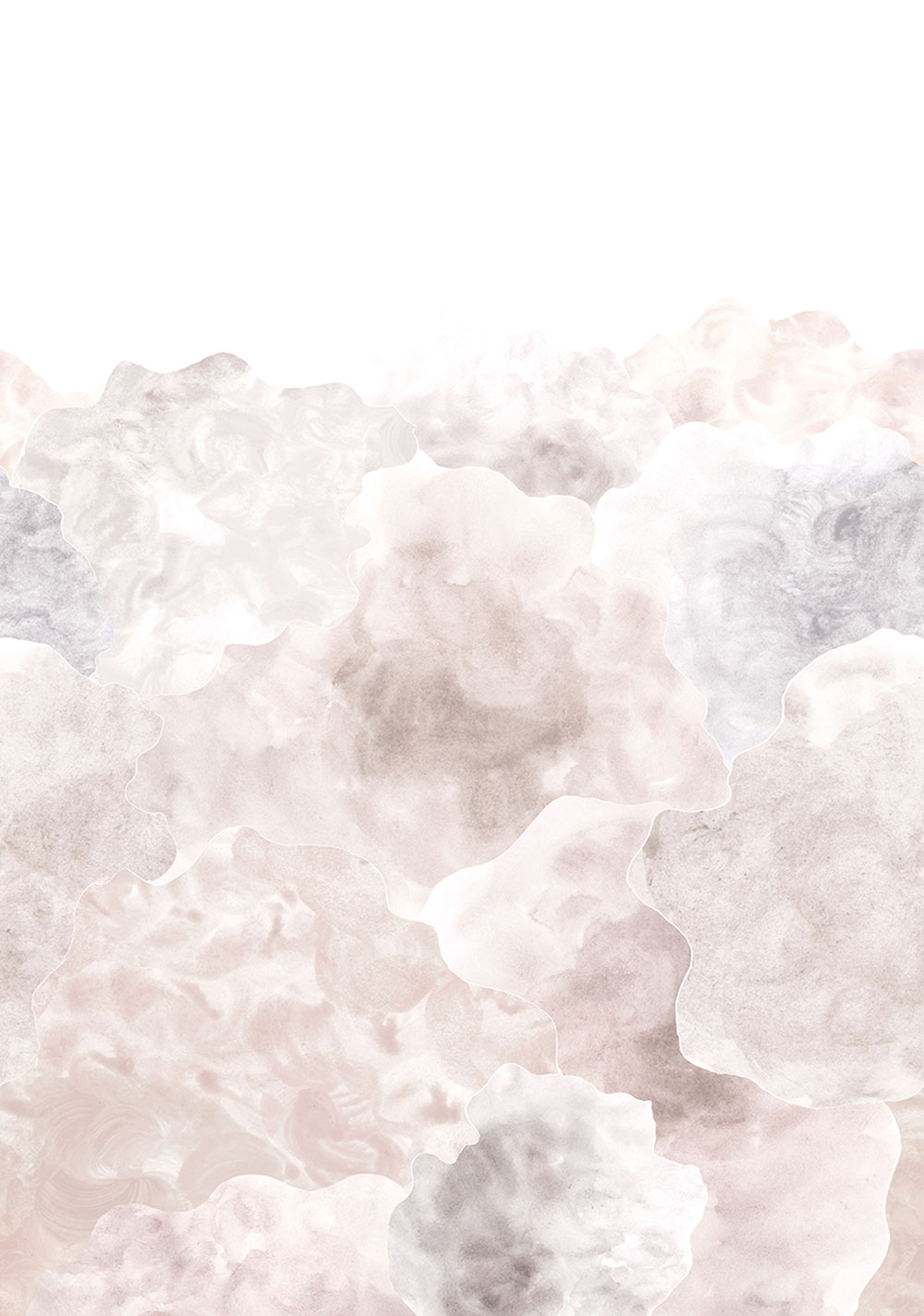 Wallpaper mural, grey-brown, clouds, RB315, Daydreamers, Grandeco