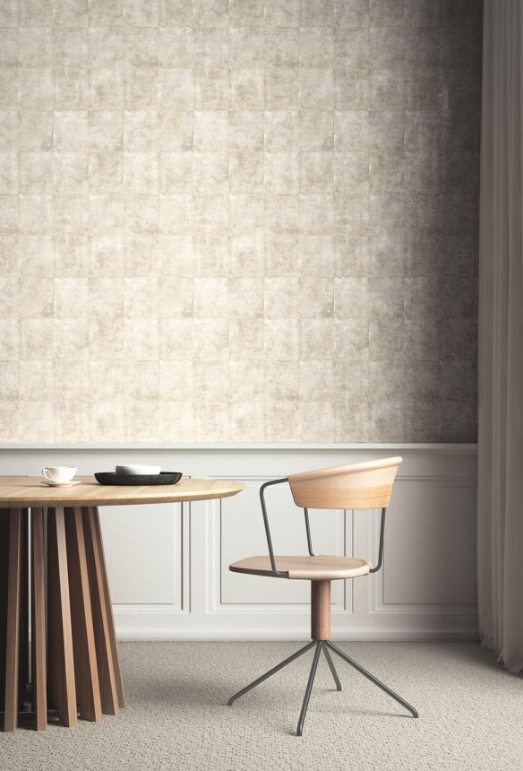 Wallpaper, brown and bronze, concrete, tiles, ORB403, The Texture Book, Masureel