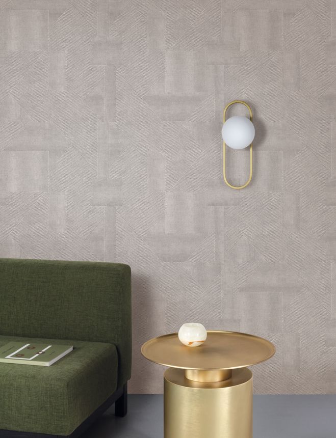 Wallpaper, grey and black, fabric imitation, PRI405, The Texture Book, Masureel
