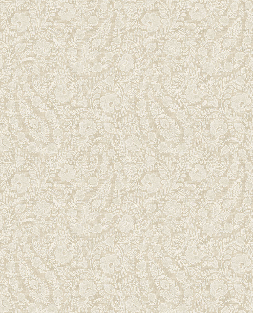Wallpaper, cream, flowers, ornaments, 350650, Amber, Eijffinger