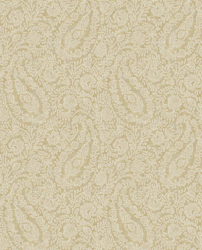 Wallpaper, beige, flowers, ornaments, 350651, Amber, Eijffinger