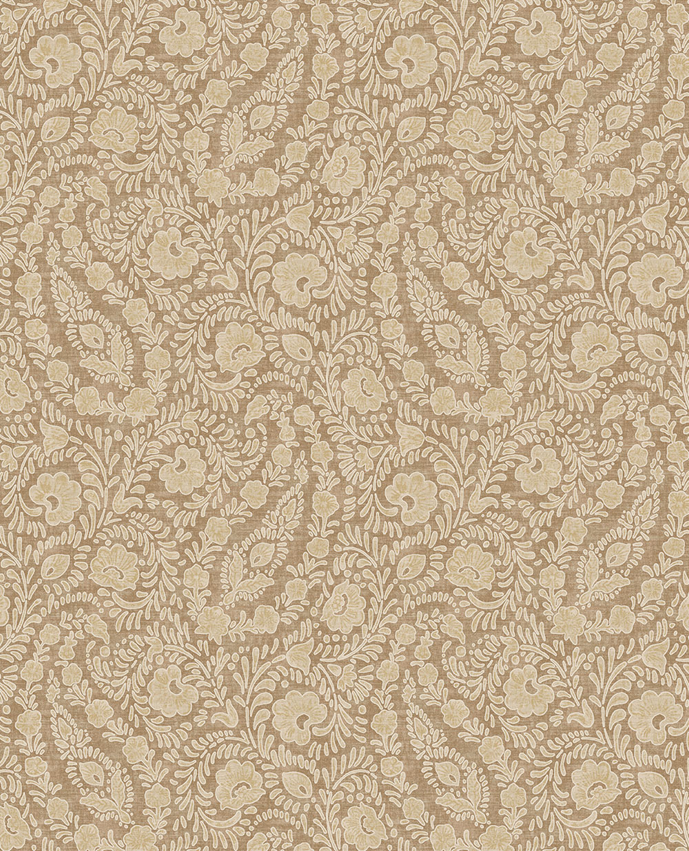 Wallpaper, brown, flowers, ornaments, 350652, Amber, Eijffinger