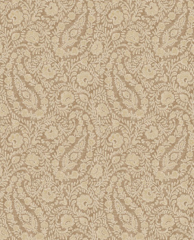 Wallpaper, brown, flowers, ornaments, 350652, Amber, Eijffinger